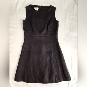 Talbots Black Linen Sleeveless Dress